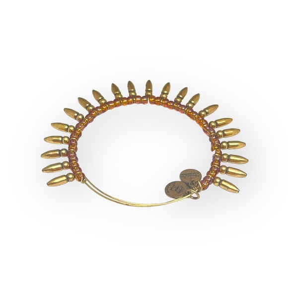 Alex and Ani ☀︎︎ Beaded Spike Expandable Bangle Bracelet - Oak Tree Set ☀︎︎ Gold - Picture 3 of 16
